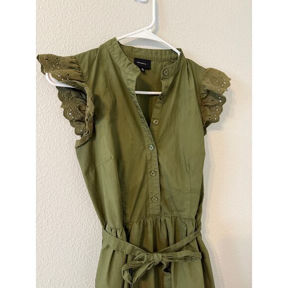 Who What Wear 100% Cotton Green Maxi Dress -‎ Size:XS - Picture 3 of 10